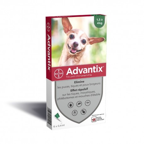 Advantix Très Petit Chien 6 Pipettes 4007221021025