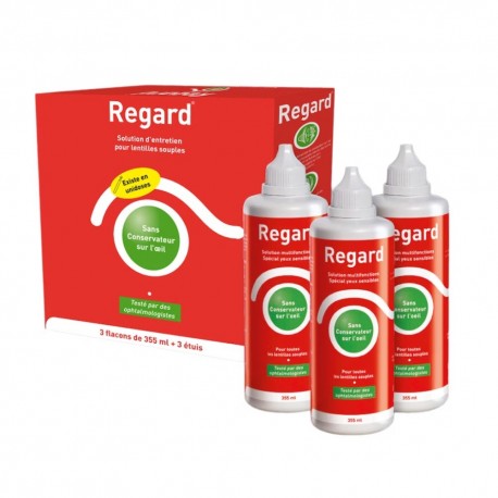 Regard Solution d'Entretien Pour Lentilles Souples 3 x 355 ml 3401054027147