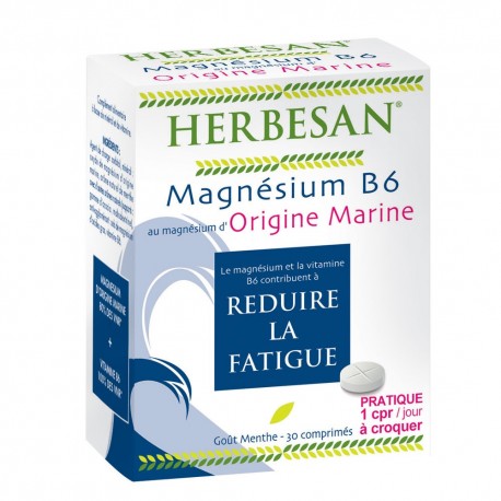 Herbesan Magnésium Marin B6 30 Comprimés 3428883861803
