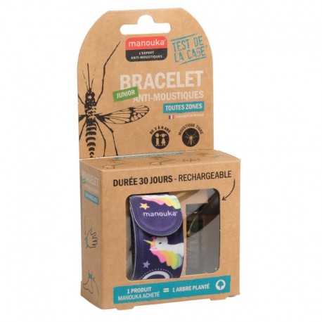 Manouka Junior Mosquito Repellent Wristband Unicorn 3760214050464