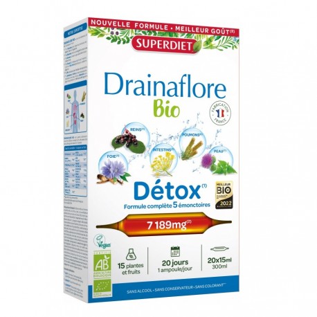 Super Diet Drainaflore Bio 30 Ampoules 3428881226000