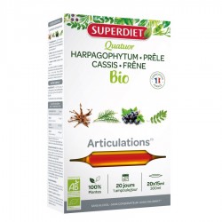 Superdiet Quatuor Articulations Bio 20 Ampoules