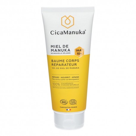 CicaManuka Baume Corps Réparateur 10% de Miel de Manuka IAA 10+ Bio 200 ml 3428883669508