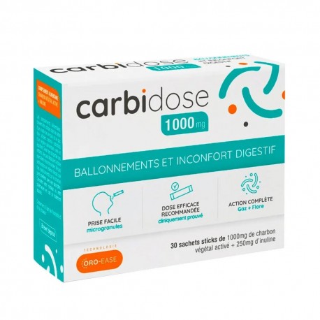 Eupeptis Carbidose 1000 mg 30 Sachets Sticks 3770022782013
