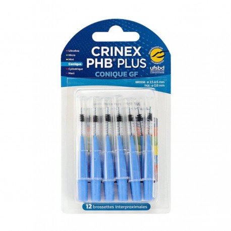Crinex PHB Plus Conique 12 Brossettes Interdentaires 3401581780683