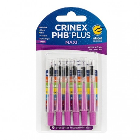 Crinex PHB Plus Maxi 6 Interproximal Brushes 3401343582999