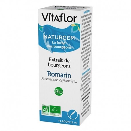 Vitaflor Naturgem Extrait de Bourgeons Romarin Bio 15 ml 3175681113084