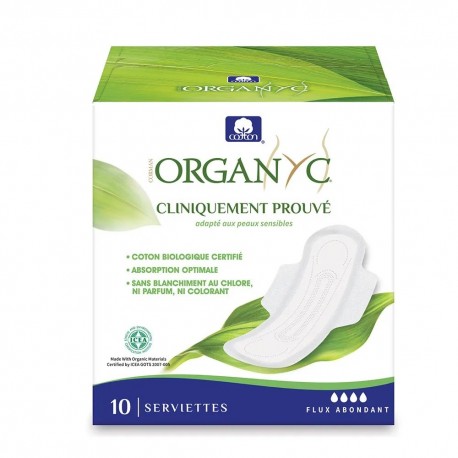 Organyc 10 Pads Heavy Flow 8016867009935