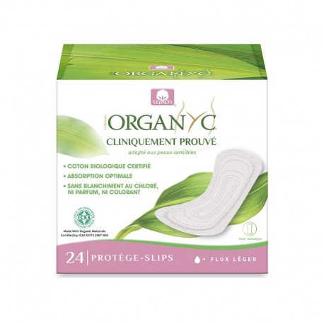 Organyc Fuites Urinaires 24 Protège-Slips Pocket Flux Léger 8016867009959