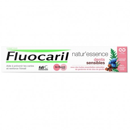 Fluocaril Natur'Essence Dentifrice Dents Sensibles Bi-Fluoré 145mg 75 ml 8720182020758