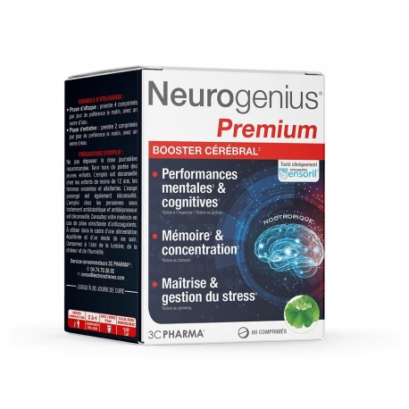 3C Pharma Neurogenius Premium 60 Comprimés 3525722027748