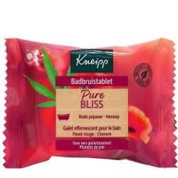 Kneipp Pure Bliss Effervescent Pebble for the Bath Red Poppy - Hemp 1 Pebble