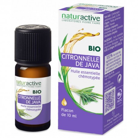Naturactive Huile Essentielle Bio Citronnelle de Java 10 ml 3665606000747