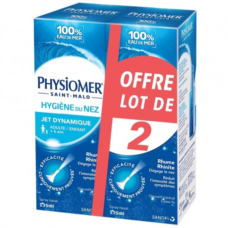 Physiomer Nasal Hygiene Dynamic Spray 2 x 135 ml 3582910010517