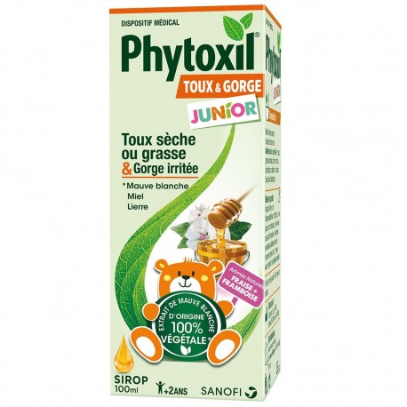 Sanofi Phytoxil Junior Sirop Toux et Gorge 100 ml 3664798024302