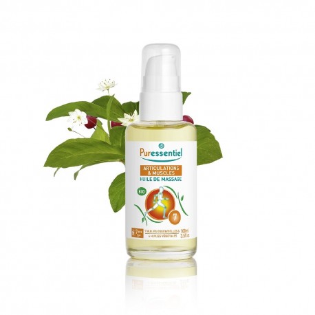 Puressentiel Articulations et Muscles Huile de Massage Bio 100 ml 3701056803573