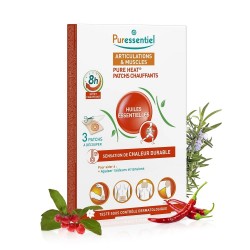 Puressentiel Articulations et Muscles Patchs Chauffants Pure Heat aux 14 Huiles Essentielles