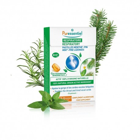 Puressentiel Respiratory Mint-Pine Lozenges 3701056802965