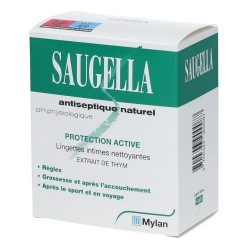 Saugella Natural Antiseptic 10 Individual Intimate Wipes