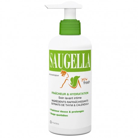 Saugella You Fresh Soin Lavant Fraîcheur Hygiène Intime Quotidienne 200 ml 3700343901596