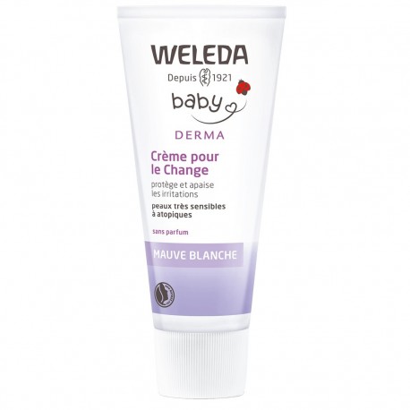 Weleda Bébé Derma Crème Pour Le Change à La Mauve Blanche 50 ml 3401354308281