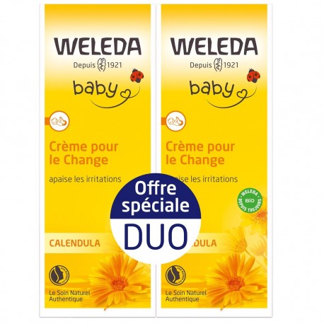 Weleda Baby Calendula Nappy Change Cream 2 x 75 ml 3596209831103
