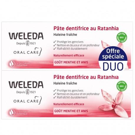 Weleda Ratanhia Toothpaste 2 x 75 ml 3596202561939