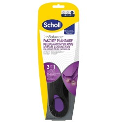 Scholl In-Balance Semelles Anti-Douleurs Fasciite Plantaire Taille L