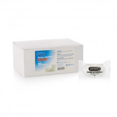 Alvita Stretch Bandage 5 cm x 3 m 20 Bandages 3664666120723
