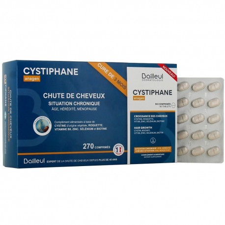 Bailleul Cystiphane Anagen Croissance des Cheveux 270 Comprimés 3660398505098