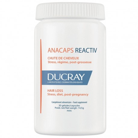 Ducray Anacaps Reactiv Hair Loss 30 Capsules 3282770389425
