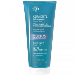 Ducray Keracnyl Gel Moussant Visage et Corps 200 ml 3282770141351