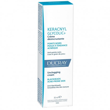 Ducray Keracnyl Glycolic+ Unclogging Cream 30 ml 3282770141467