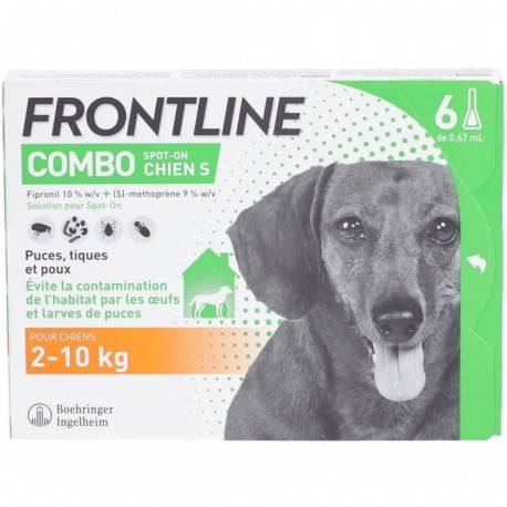 Frontline Combo Spot-On Dog S 2-10Kg 6 Pipettes 3661103005926