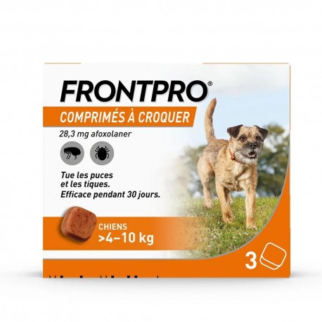 Frontline Frontpro Comprimés à Croquer Chiens 4-10 kg 4064951018824