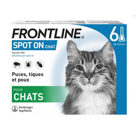 Frontline Spot-On Chat 6 Pipettes 3661103004110