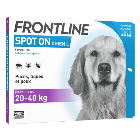 Frontline Spot-On Dog L 20-40Kg 4 Pipettes 3661103037644