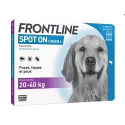 Frontline Spot-On Dog L 20-40Kg 6 Pipettes 3661103004127