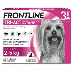 Frontline TRI-ACT Chiens 2-5 kg 3 Pipettes