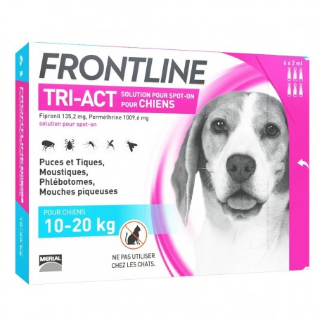 Frontline TRI-ACT Dogs 10-20 kg 6 Pipettes 3661103046868