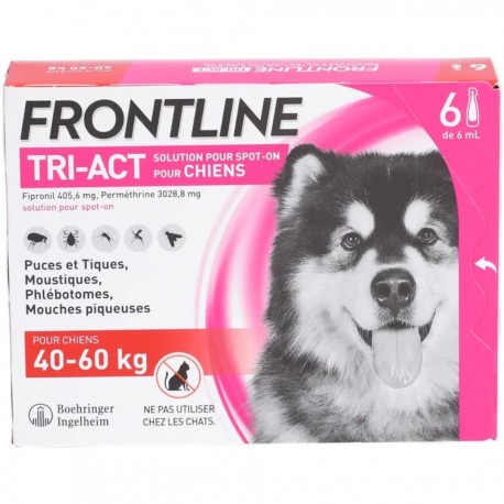 Frontline TRI-ACT Dogs 40-60 kg 6 Pipettes 3661103046882