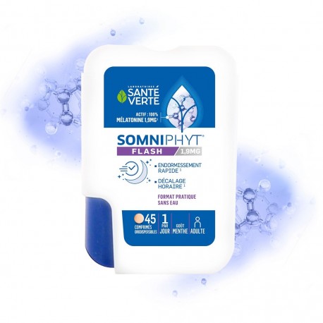 Santé Verte Somiphyt Flash 1.9 mg 45 Tablets 3700695200613