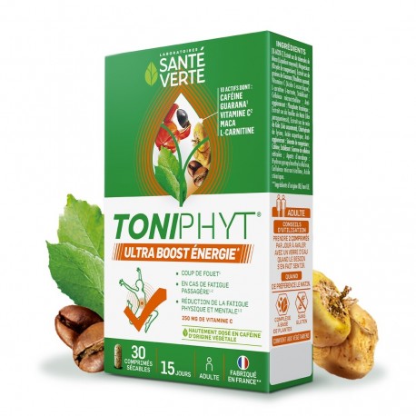 Santé Verte Toniphyt Ultra Boost Energy 30 Tablets 5060072731399