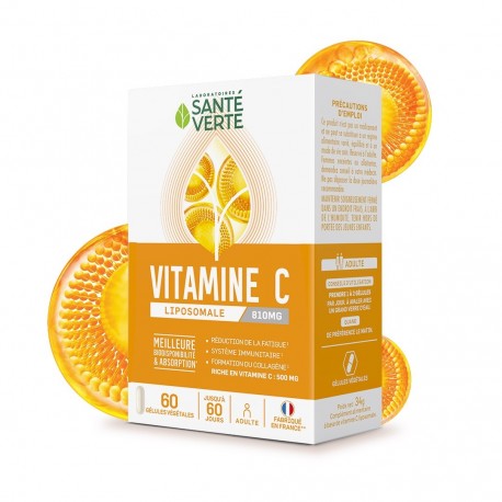 Santé Verte Vitamin C Liposomal 60 Capsules 3700695203232