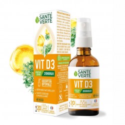 Santé Verte Vitamine D3 2000UI Végétale 20 ml