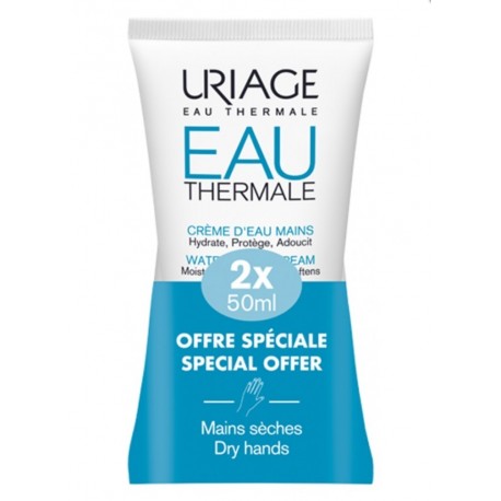 Uriage Crème d'Eau Mains 2 x 50 ml 3661434006326