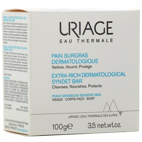 Uriage Extra-Rich Dermatological Syndet Bar 100 g 3661434003844
