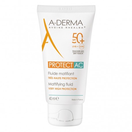 Aderma Protect AC Mattifying Fluid Very High Protection SPF50+ 40 ml 3282770072754