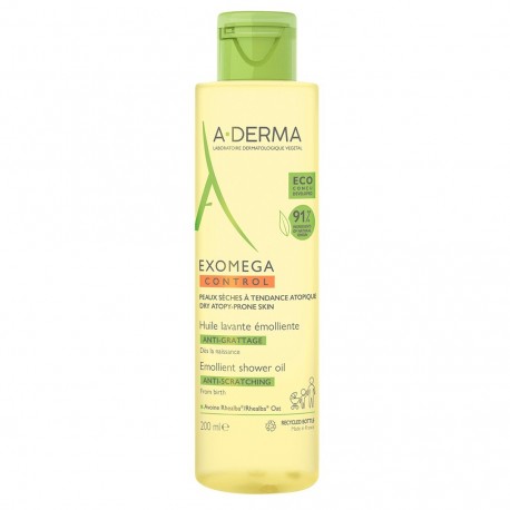 Aderma Exomega Control Huile Lavante Émolliente Anti-Grattage 200 ml 3282770393842