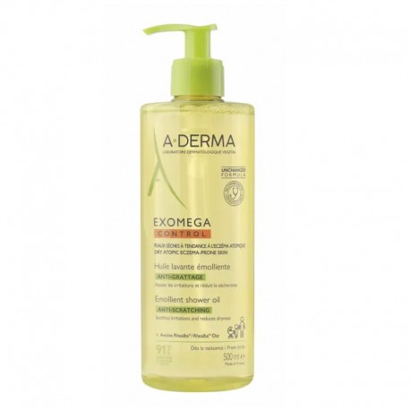 Aderma Exomega Control Emollient Shower Oil Anti-Scratching 500 ml 3282770393859